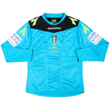 2015-16 Italy Diadora Referee L/S Shirt - 8/10 - (M)