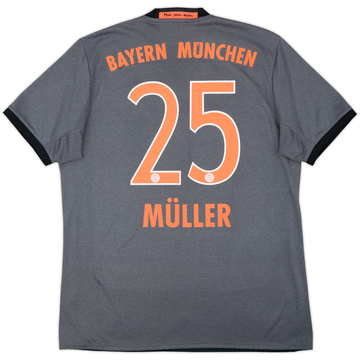 2016-17 Bayern Munich Away Shirt Muller #25 - 8/10 - (L)