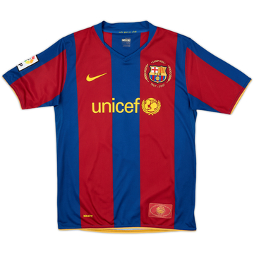 Camiseta de local del Barcelona 2007-08 - 10/10 - (L.Niños)