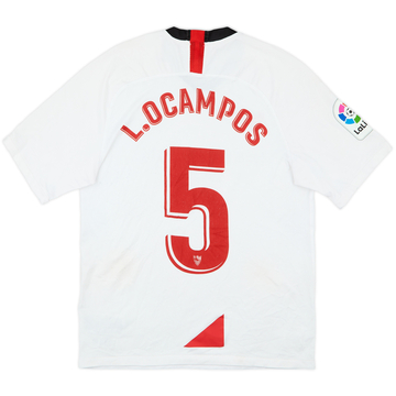 2019-20 Sevilla Home Shirt L. Ocampos #5 - 5/10 - (L)