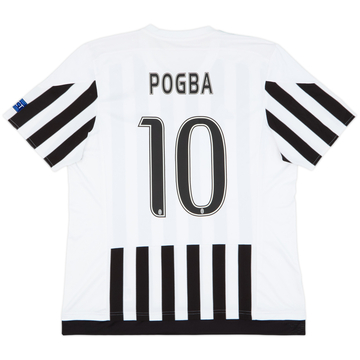 2015-16 Juventus Home Shirt Pogba #10 - 8/10 - (XL)