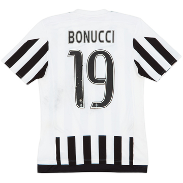 2015-16 Juventus Home Shirt Bonucci #19 - 4/10 - (S)