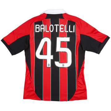 2012-13 AC Milan Home Shirt Balotelli #45 - 6/10 - (M)