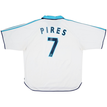 1999-00 Olympique Marseille Home Shirt Pires #7 - 6/10 - (XL)