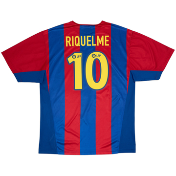 2002-03 Barcelona Basic Home Shirt Riquelme #10 - 8/10 - (XXL)
