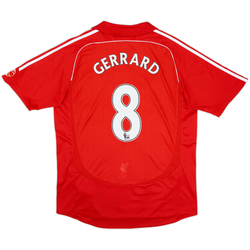 2006-08 Liverpool Home Shirt Gerrard #8 - 6/10 - (L)