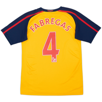 2008-09 Arsenal Away Shirt Fabregas #4 - 8/10 - (L.Boys)