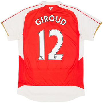 2015-16 Arsenal Home Shirt Giroud #12 - 6/10 - (M)