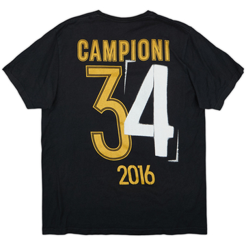 2015-16 Juventus adidas 'Campioni' Graphic Tee - 7/10 - (L)