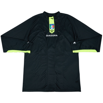 2009-10 ITALY FIGC Diadora Referee L/S Shirt - 8/10 - (XL)