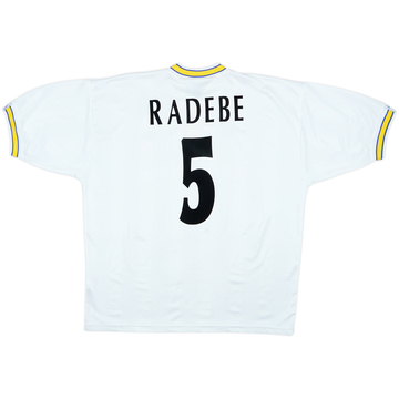 1996-98 Leeds United Home Shirt Radebe #5 - 5/10 - (L)