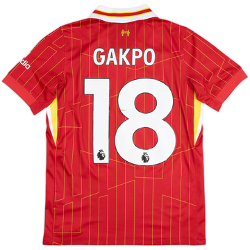 2024-25 Liverpool Home Shirt Gakpo #18 - 4/10 - (XL.Boys)