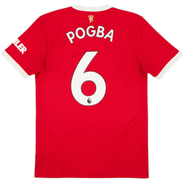 2021-22 Manchester United Home Shirt Pogba #6 - 6/10 - (S)