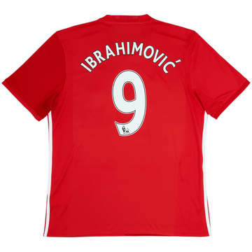 2016-17 Manchester United Home Shirt Ibrahimovic #9 - 6/10 - (L)