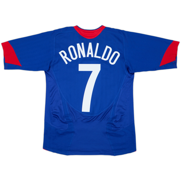 2005-06 Manchester United Away Shirt Ronaldo #7 - 6/10 - (XL.Boys)