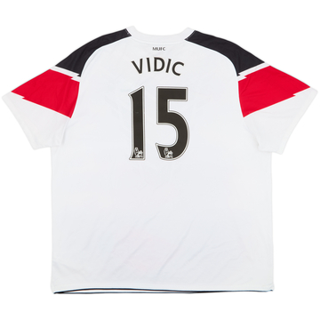 2010-12 Manchester United Away Shirt Vidic #15 - 5/10 - (XXL)