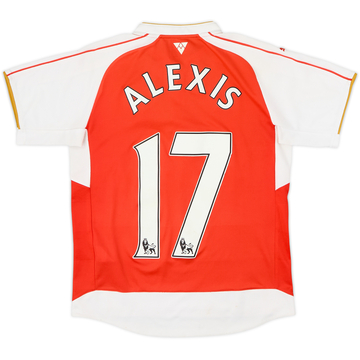 2015-16 Arsenal Home Shirt Alexis #17 - 6/10 - (L.Boys)