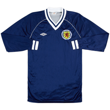 1982-83 Scotland Home Player Issue L/S Shirt - 10/10 - (M)