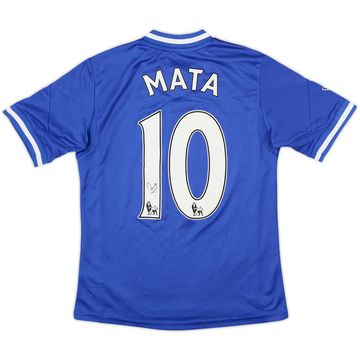 2013-14 Chelsea Signed Home Shirt Mata #10 - 7/10 - (M.Boys)