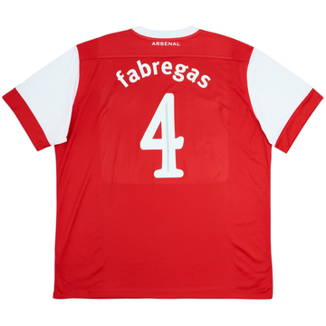 2010-11 Arsenal Home Shirt Fabregas #4 - 5/10 - (XXL)