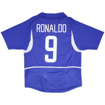 2002-04 Brazil Away Shirt Ronaldo #9 - 8/10 - (L)