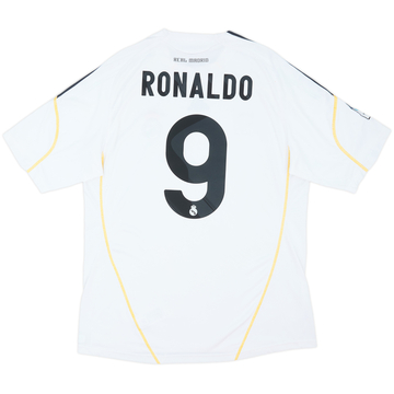 2009-10 Real Madrid Home Shirt Ronaldo #9 - 8/10 - (L)