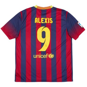 2013-14 Barcelona Home Shirt Alexis #9 - 6/10 - (L)