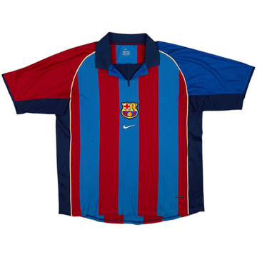 2001-02 Barcelona Home Shirt - 5/10 - (XL)
