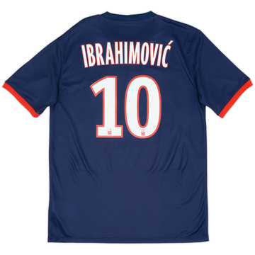 2013-14 Paris Saint-Germain Home Shirt Ibrahimovic #10 - 8/10 - (M)