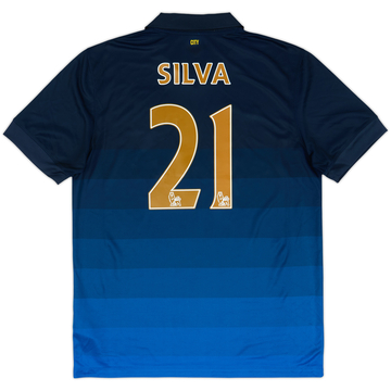2014-15 Manchester City Away Shirt Silva #21 - 5/10 - (L)