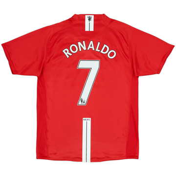 2007-09 Manchester United Home Shirt Ronaldo #7 - 6/10 - (M)