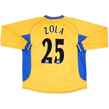 2000-01 Chelsea Away L/S Shirt Zola #25 - 8/10 - (XXL)
