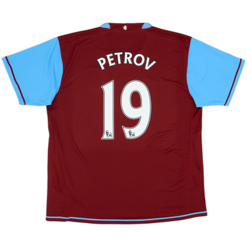 2007-08 Aston Villa Home Shirt Petrov #19 - 6/10 - (XL)