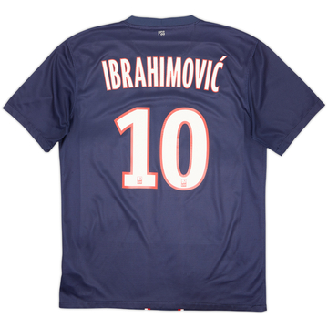 2012-13 Paris Saint-Germain Home Shirt Ibrahimovic #10 - 8/10 - (M)