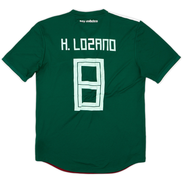 2018-19 Mexico Authentic Home Shirt H. Lozano #8  - 7/10 - (S)