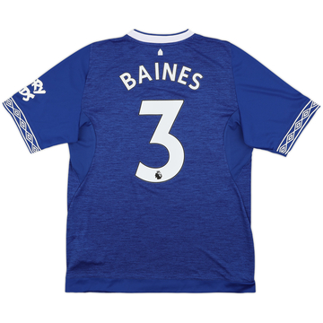 2018-19 Everton Home Shirt Baines #3 - 10/10 - (L)