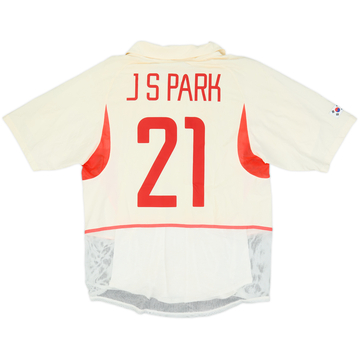 2002-03 South Korea Player Issue Away Shirt J S Park #21 - 6/10 - (M)
