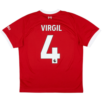 2023-24 Liverpool Home Shirt Virgil #4 (M)