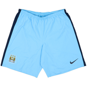2014-15 Manchester City Player Issue Home Shorts - 9/10 - (L)