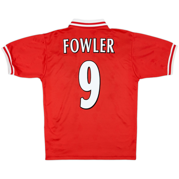1996-98 Liverpool Home Shirt Fowler #9 - 6/10 - (S)