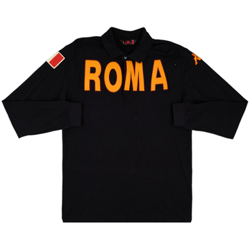 2008-09 Roma Kappa Polo L/S Shirt - 7/10 - (XL)