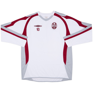 2007-08 Salernitana Umbro Player Issue Training L/S Shirt #10 - 9/10 - (XL)