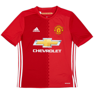 2016-17 Manchester United Home Shirt - 10/10 - (L.Boys)