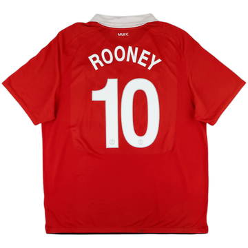 2010-11 Manchester United Home Shirt Rooney #10 - 6/10 - (XXL)