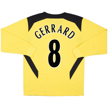 2004-06 Liverpool Away L/S Shirt Gerrard #8 - 5/10 - (M)