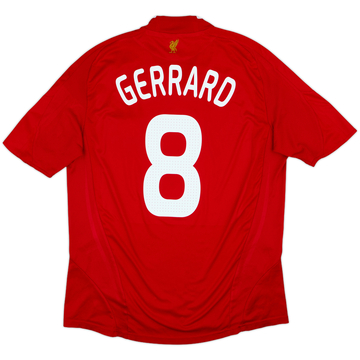 2008-10 Liverpool Home Shirt Gerrard #8 - 6/10 - (L)