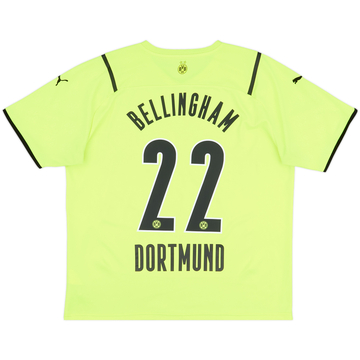 2021-22 Borussia Dortmund European Home Shirt Bellingham #22 - 10/10 - (XL)