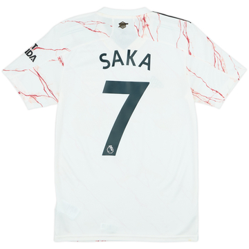 2020-21 Arsenal Away Shirt Saka #7 (XS)