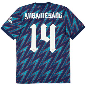2021-22 Arsenal Authentic Third Shirt Aubameyang #14 (S)
