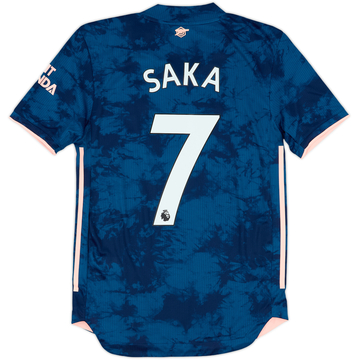 2020-21 Arsenal Authentic Third Shirt Saka #7 (XS)